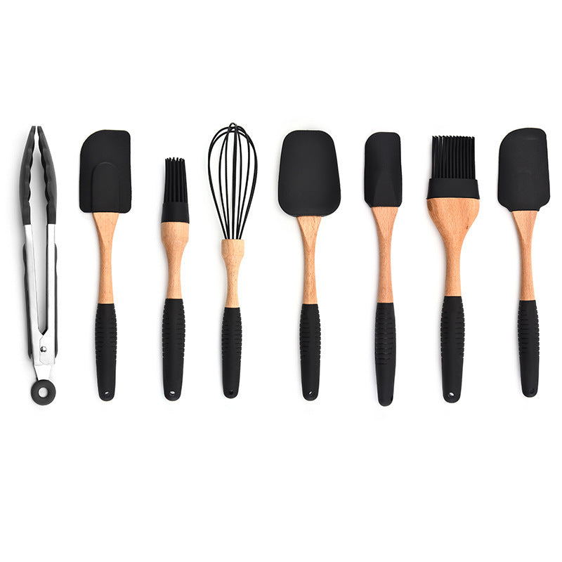 Wooden Handle Silicone Bakeware