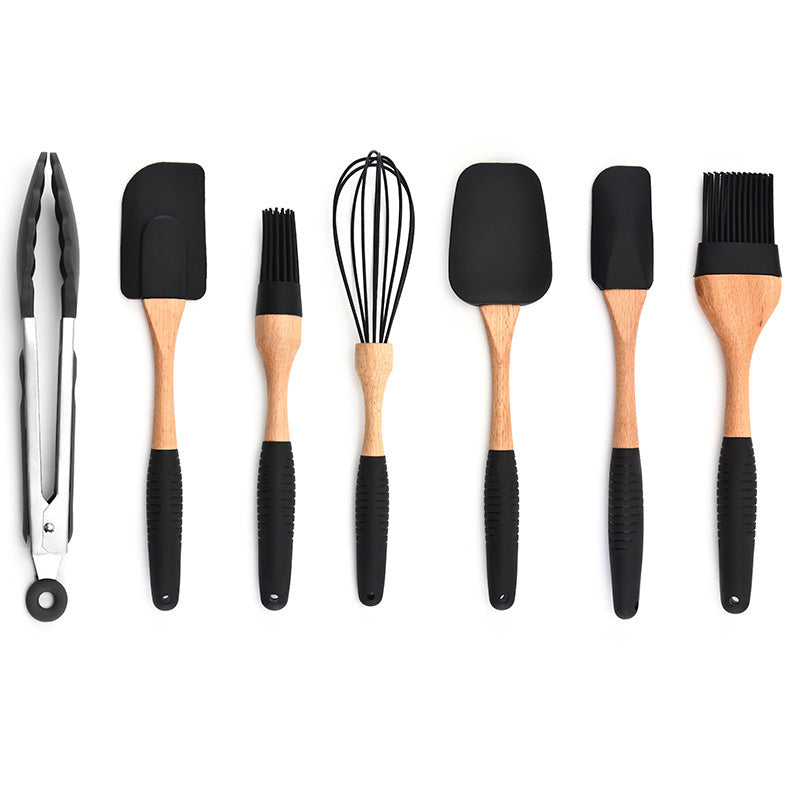 Wooden Handle Silicone Bakeware