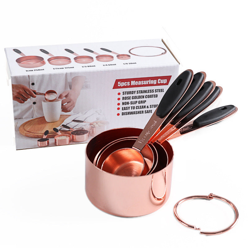 Rose Gold Measuring Cup Set