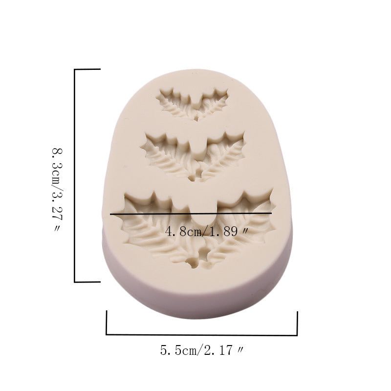 Mistletoe silicone cake mold