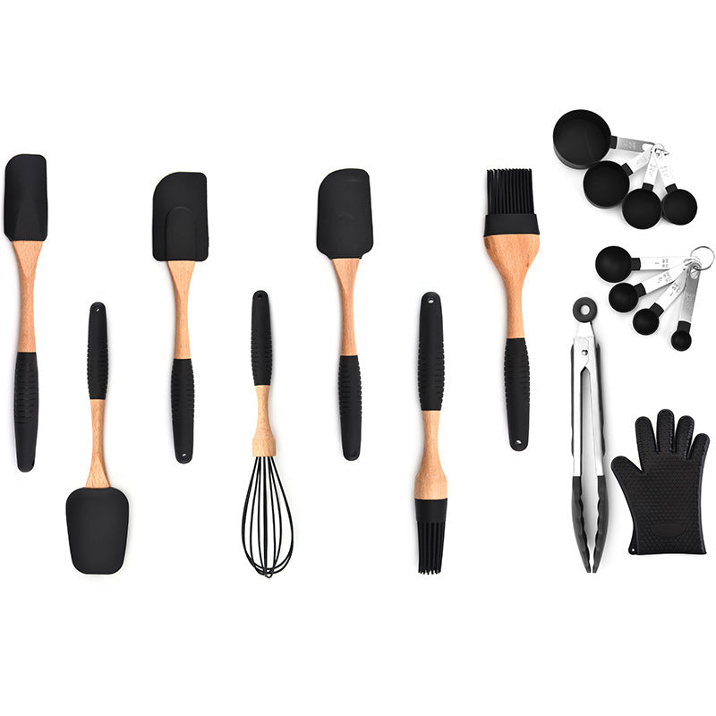 Wooden Handle Silicone Bakeware