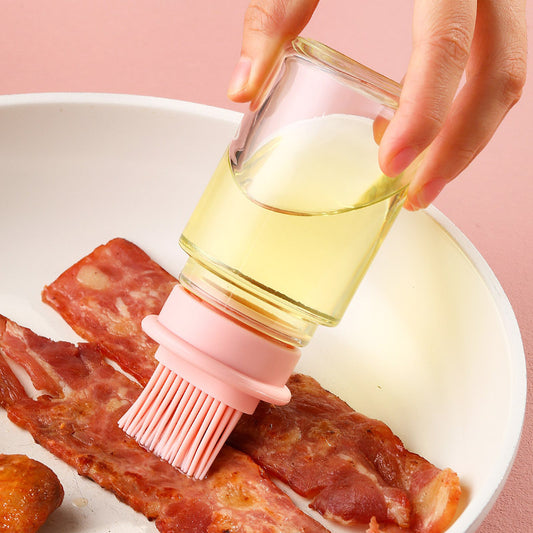 Oil Bottle with a silicone brush