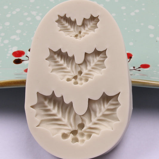 Mistletoe silicone cake mold