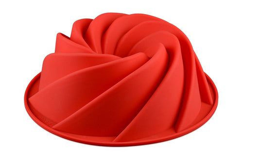 Silicone spiral cake mold